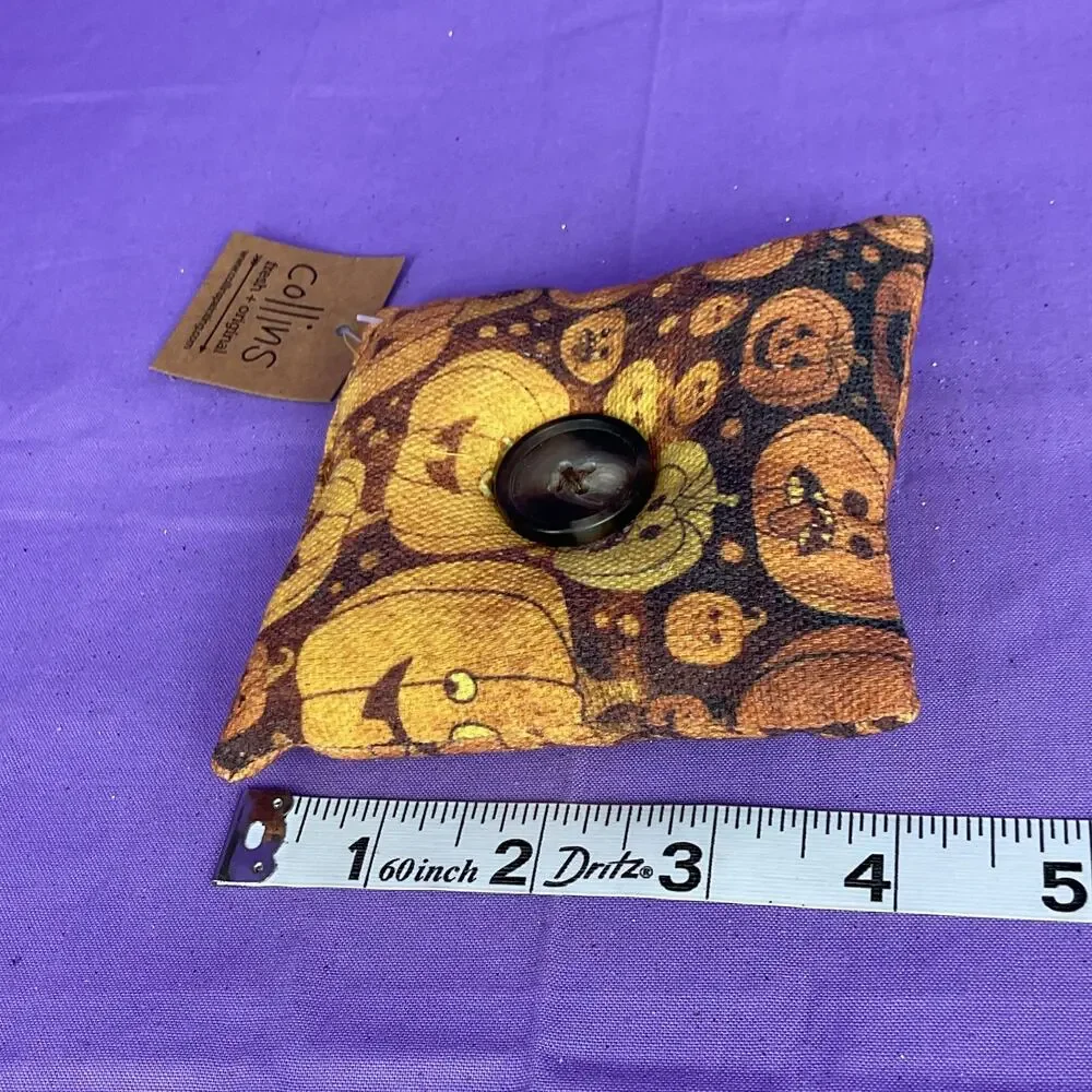 Collins Vintage Style Halloween Pumpkin Mini Accent Pillow